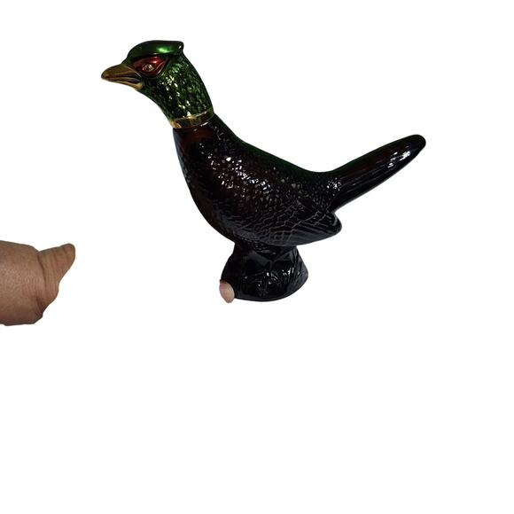 VINTAGE AVON EUC 1970 PHEASANT AFTER SHAVE DECANTER WITH ORIGINAL SCENT - Picture 2 of 4